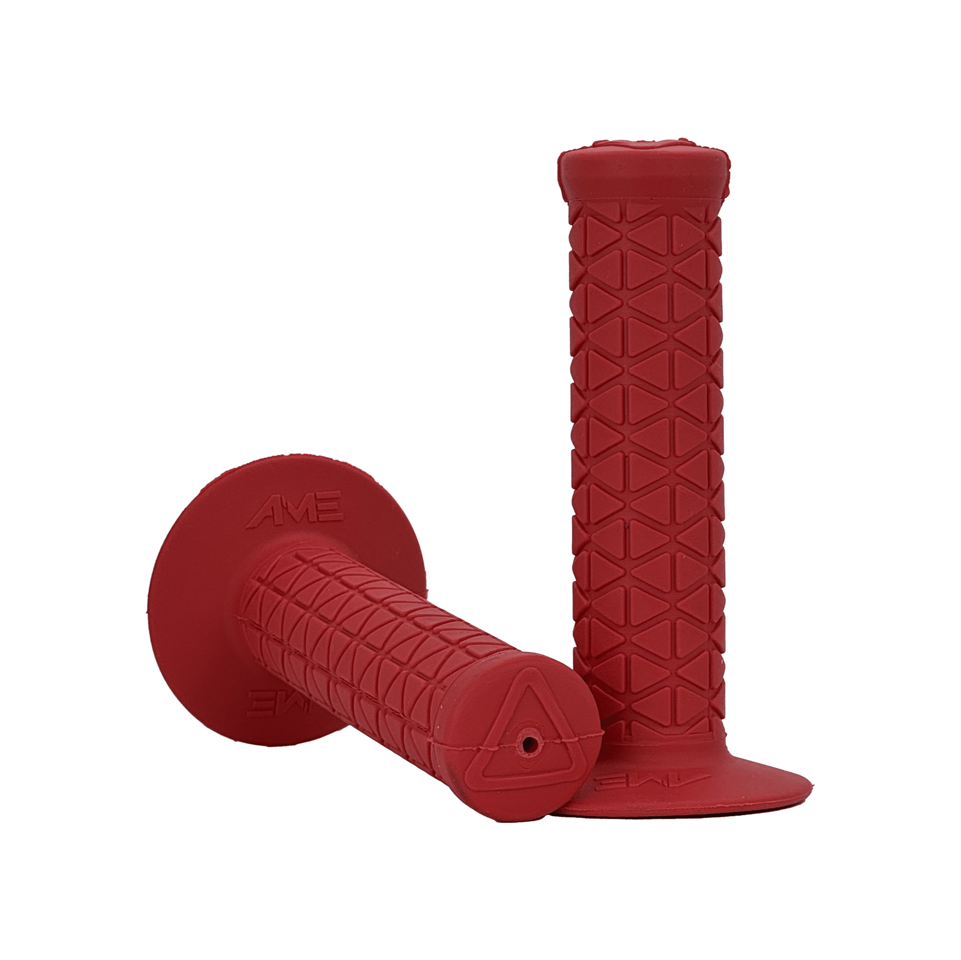 AME Triangle BMX Grips - Red - USA Made