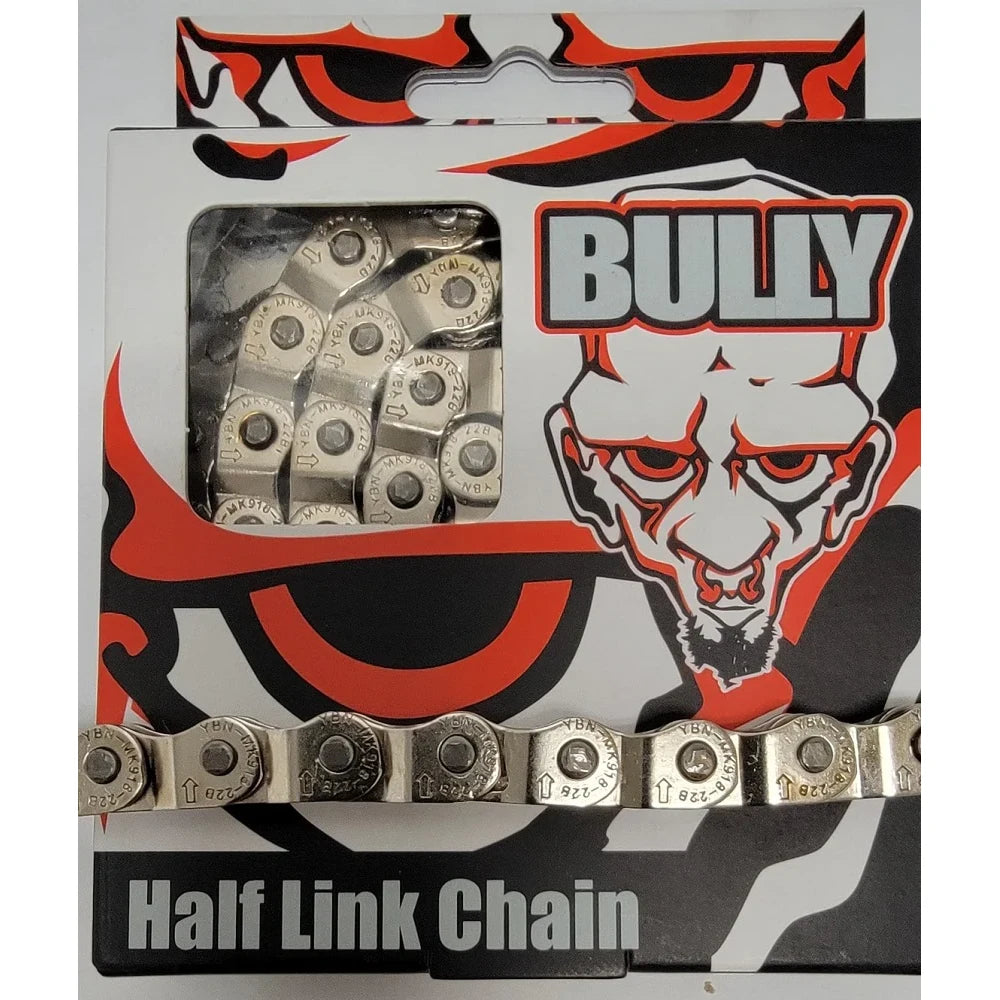 Bully Half-Link BMX Chain - 1/2x1/8 - Silver