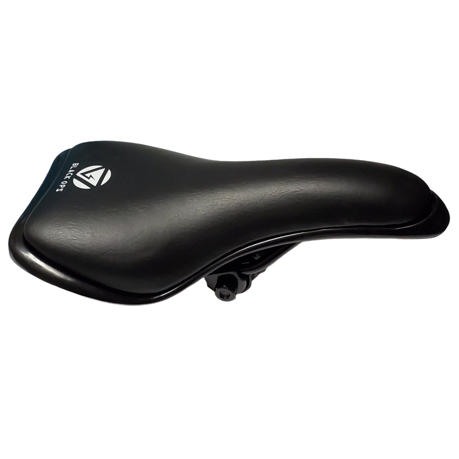 BlackOps BMX Components Drop Nose Saddle - BMX Railed Seat w/ guts - Black
