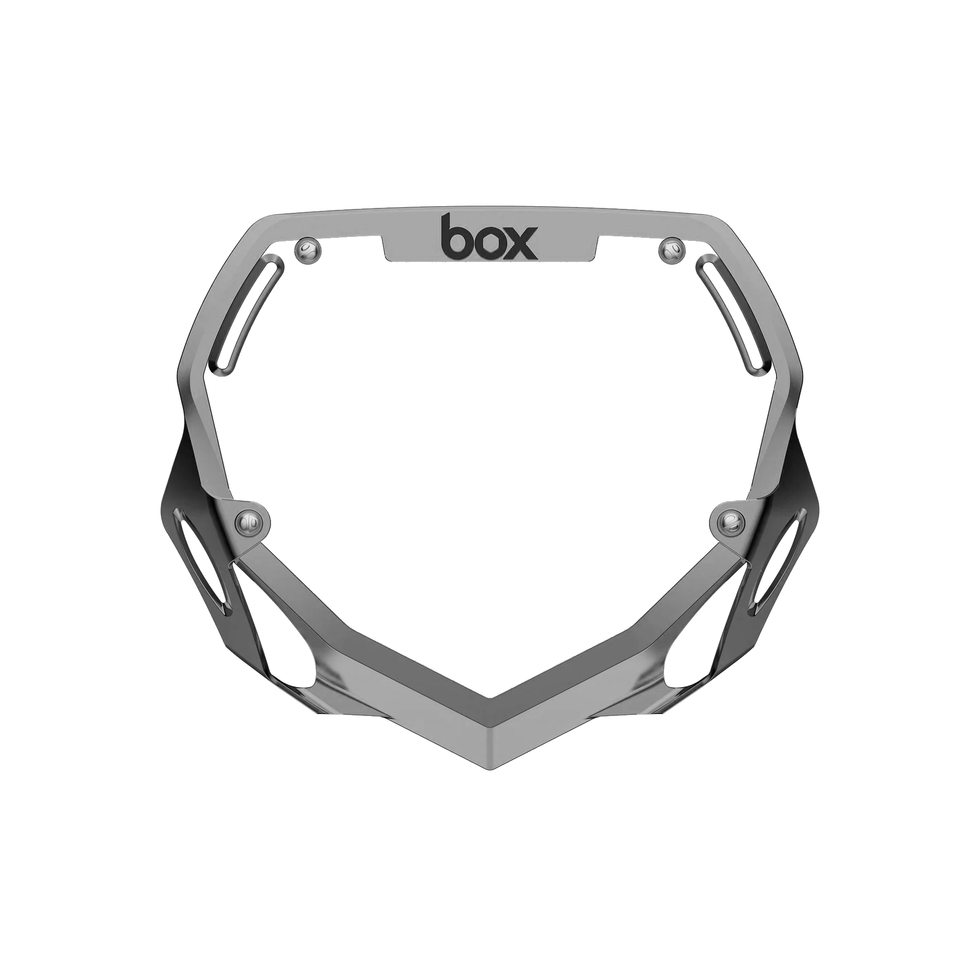 Box Two Pro BMX Number Plate - Gray + White