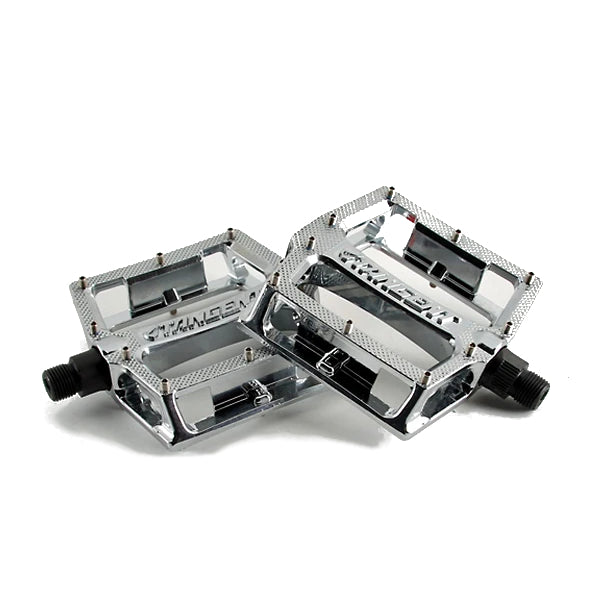 Chrome bicycle pedals best sale