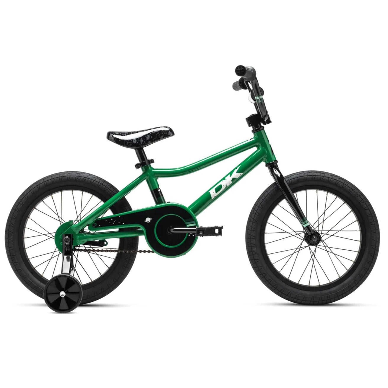 DK Devo 16" Complete BMX Bike - w/ training wheels - Green