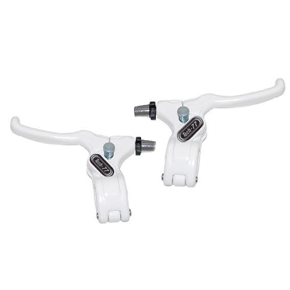 Dia Compe Tech-77 Hinged Locking BMX Canti/U-/Sidepull Brake Lever - Pair - White/White