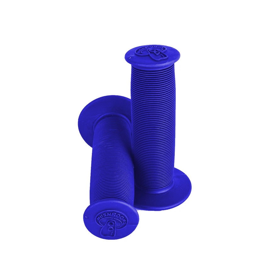 White bicycle grips on a white background