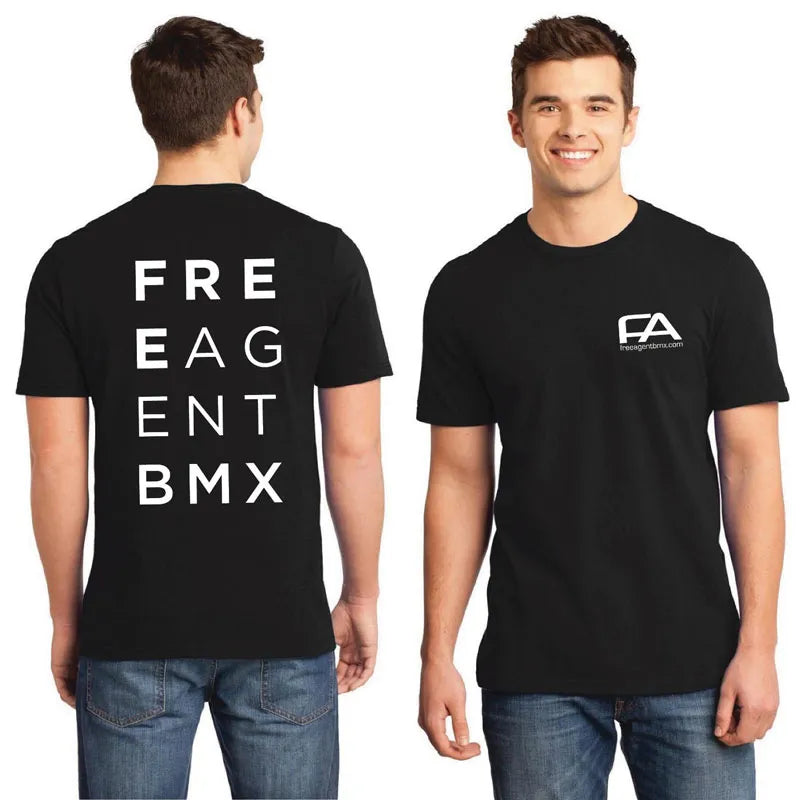 Free Agent Eye Exam Tee - Sz Adult Medium - Black