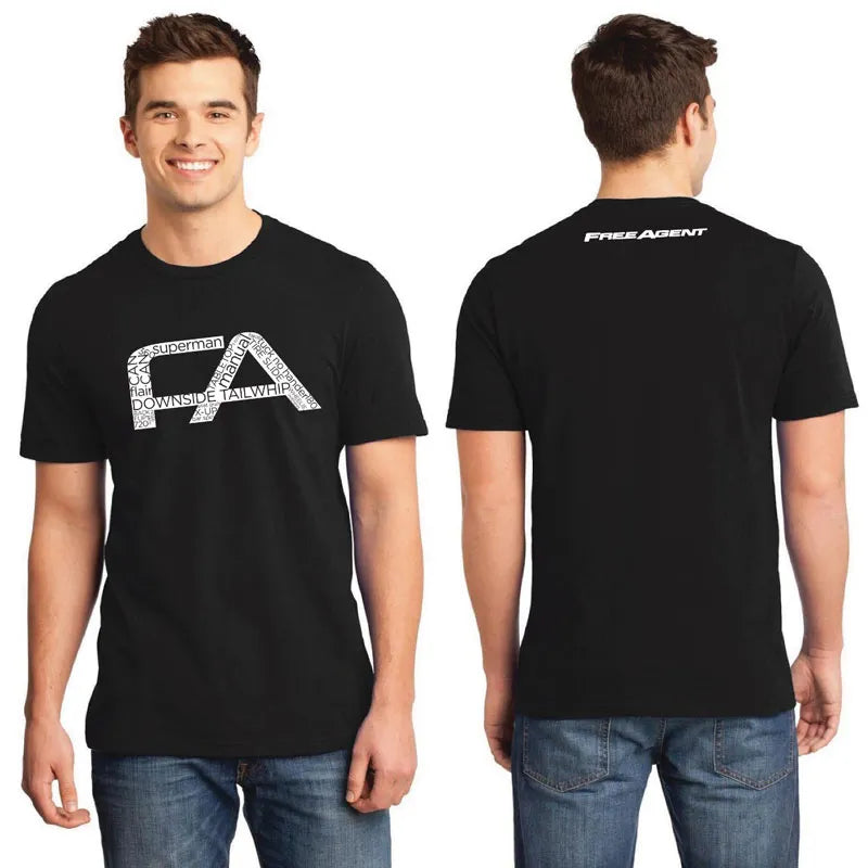 Free Agent Freestyle Tee - Sz Adult Large - Black