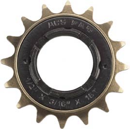 ACS Fat 16T BMX Freewheel - 3/16"- Black/Bronze