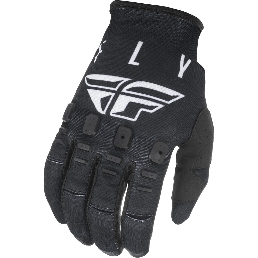 Fly Kinetic K121 BMX Gloves - Size 12 / Men's XX-Large (2X) - Black / White