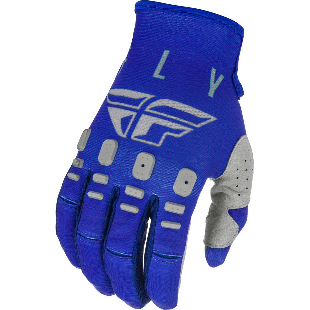 Fly Kinetic K121 BMX Gloves - Size 9 / Men's Medium (M) - Blue / Navy / Gray
