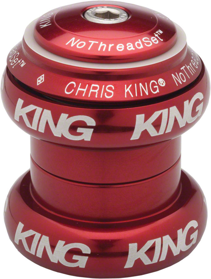 Chris King NoThreadSet™ Standard Sealed Threadless Headset - 1-1/8" - Red - USA Made