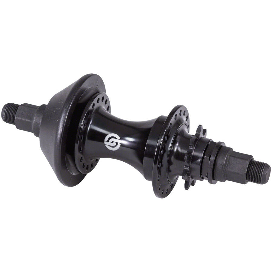 Salt Ex Sealed Cassette Rear Hub - 9t RHD- 14mm - 28H - Black w/Guard