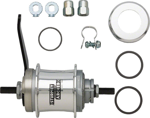 Sturmey-Archer S2C Kick-Shift Coaster Brake Rear Hub Kit - 36h