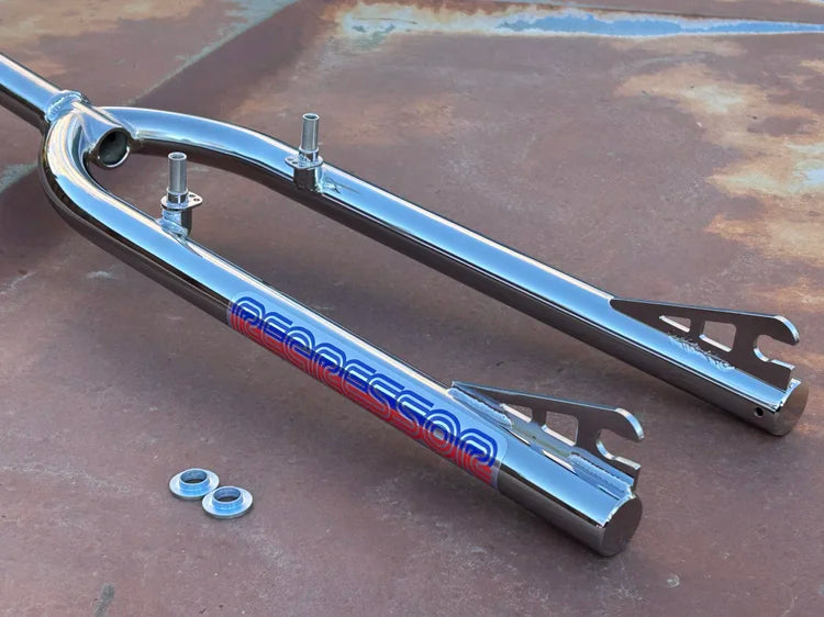 House of Looptail 26" Regressor Chromoly BMX Fork - 1" Threaded - 3/8" - Chrome
