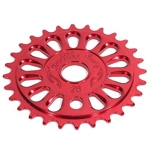 Profile 25t Imperial BMX Sprocket Chainwheel Red USA Made BMXGuru C W Cycle