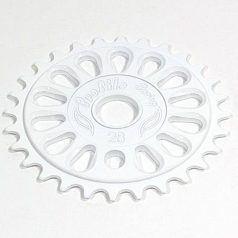 Profile 33t Imperial BMX Sprocket / Chainwheel - White - USA Made