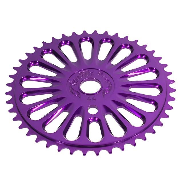 Profile 44t Imperial BMX Sprocket / Chainwheel - Purple - USA Made