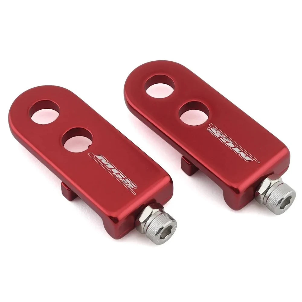 MCS BMX Chain Tensioners - 3/8" - Pair - Red