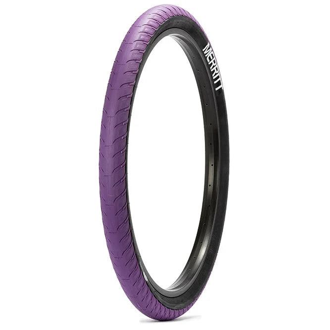 26x2.5 Merritt BMX Option "Swerve Wall" Tire - Purple w/ Black Sidewall