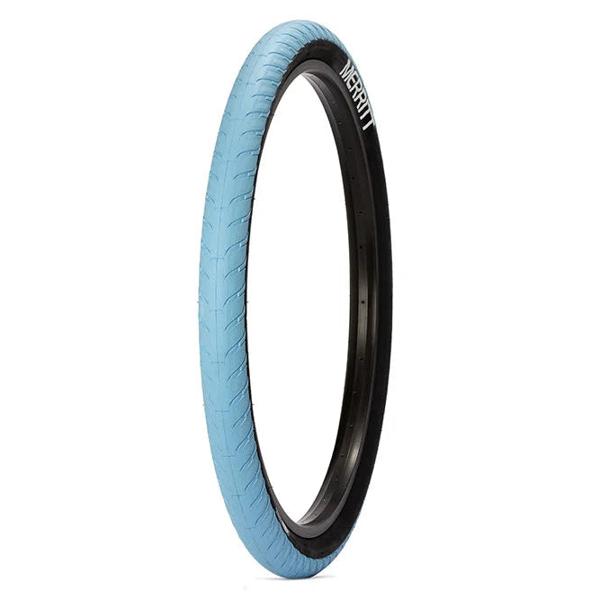 29x2.5 Merritt BMX Option "Swerve Wall" Tire - Tar Heel Blue w/ Black Sidewall