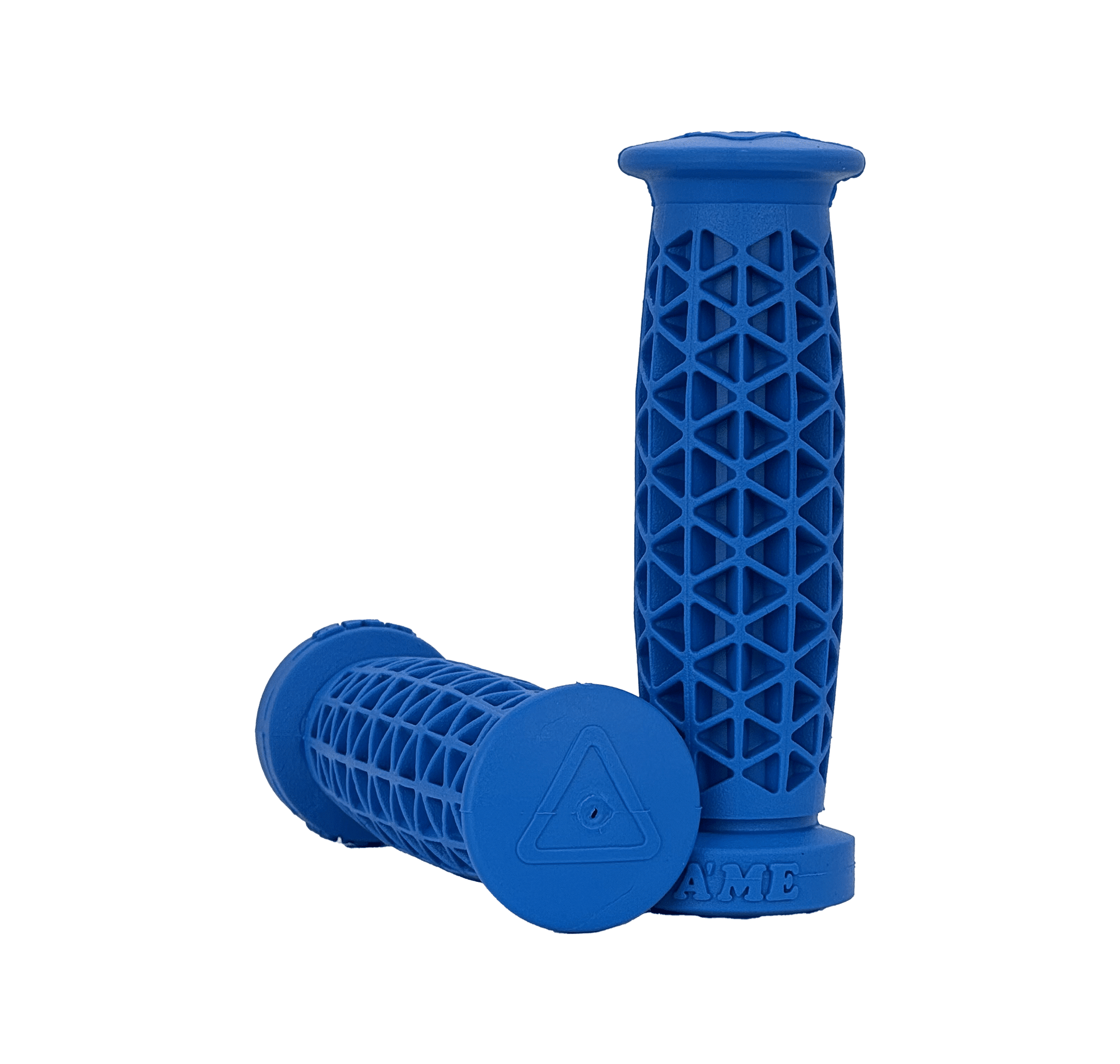 AME Super Soft Flangeless BMX/MTB Grips - Blue - USA Made