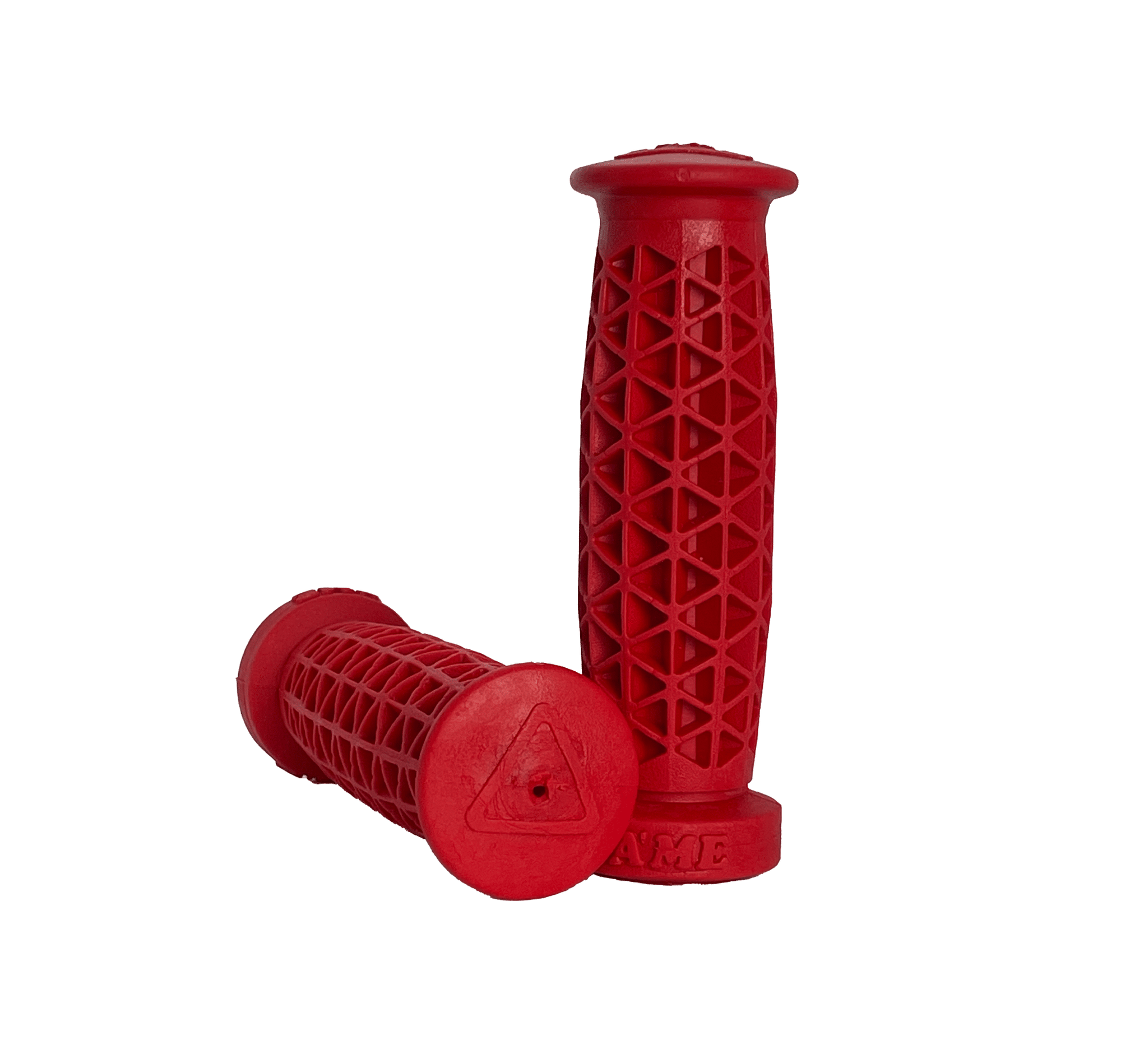 AME Super Soft Flangeless BMX/MTB Grips - Red - USA Made
