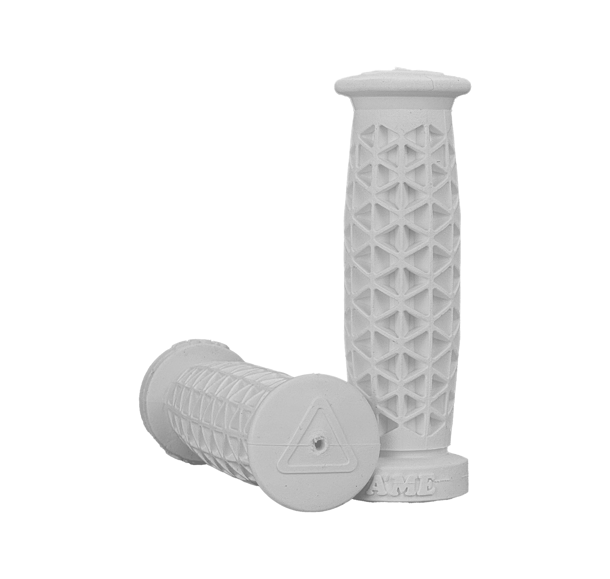 AME Super Soft Flangeless BMX/MTB Grips - White - USA Made