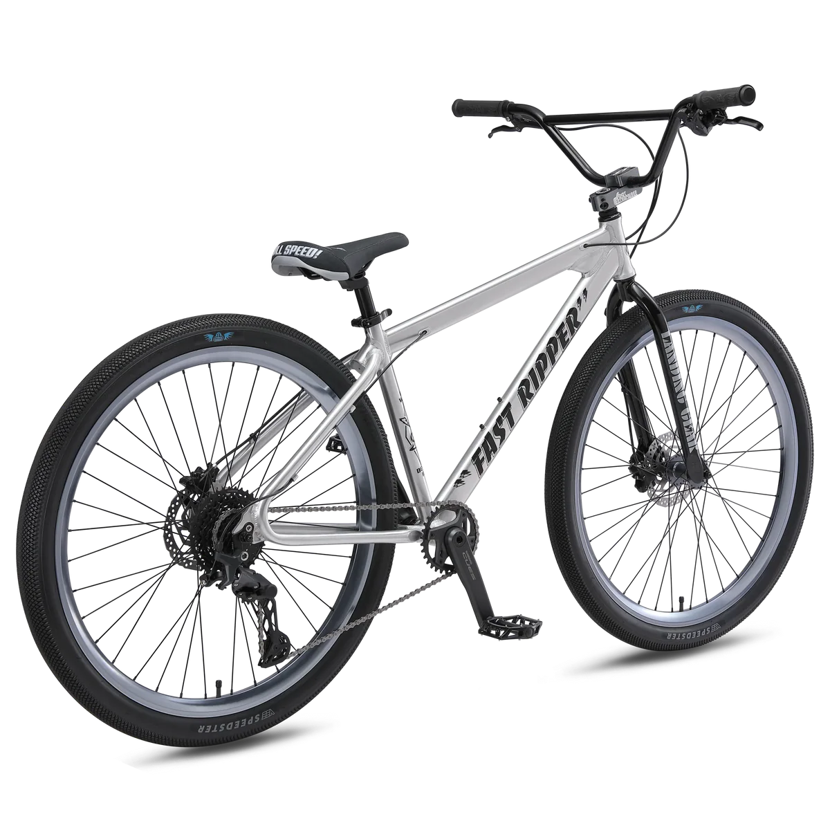 SE Bikes Fast Ripper 29" Big Wheel BMX Bike - Ball Burnished Silver *IN STORE PICK-UP ONLY*