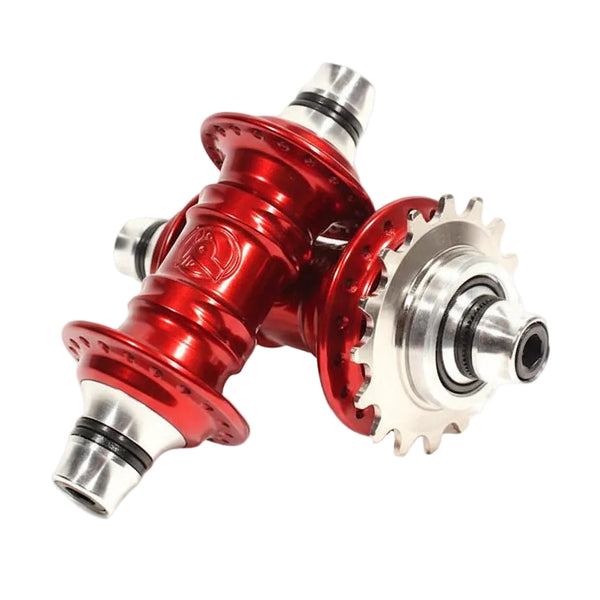 Profile Race Mini Cassette Hubset - 36H - Red - USA Made - BMXGuru