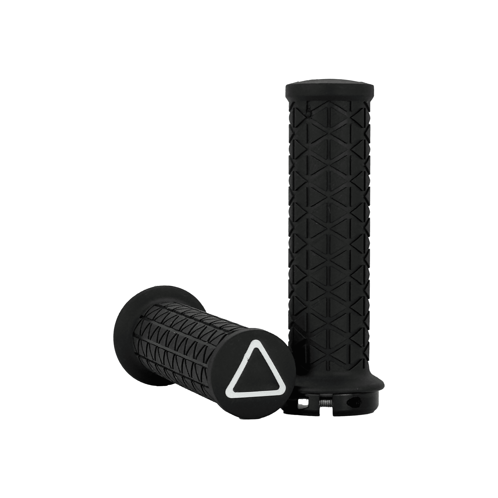 AME Mini Lock-On BMX Grips - Flangeless - Black - USA Made
