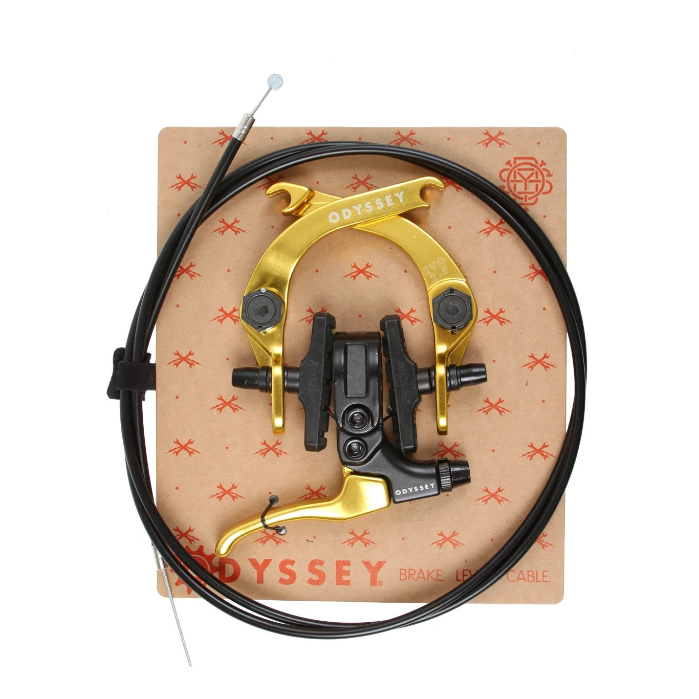 Odyssey Evo 2.5 BMX U Brake Kit Rear Gold BMXGuru C W Cycle