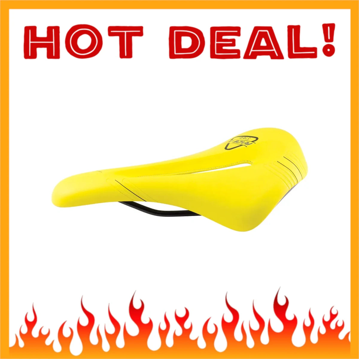 RAVX Race X Railed Saddle - BMX / MTB / ROAD seat - Yellow