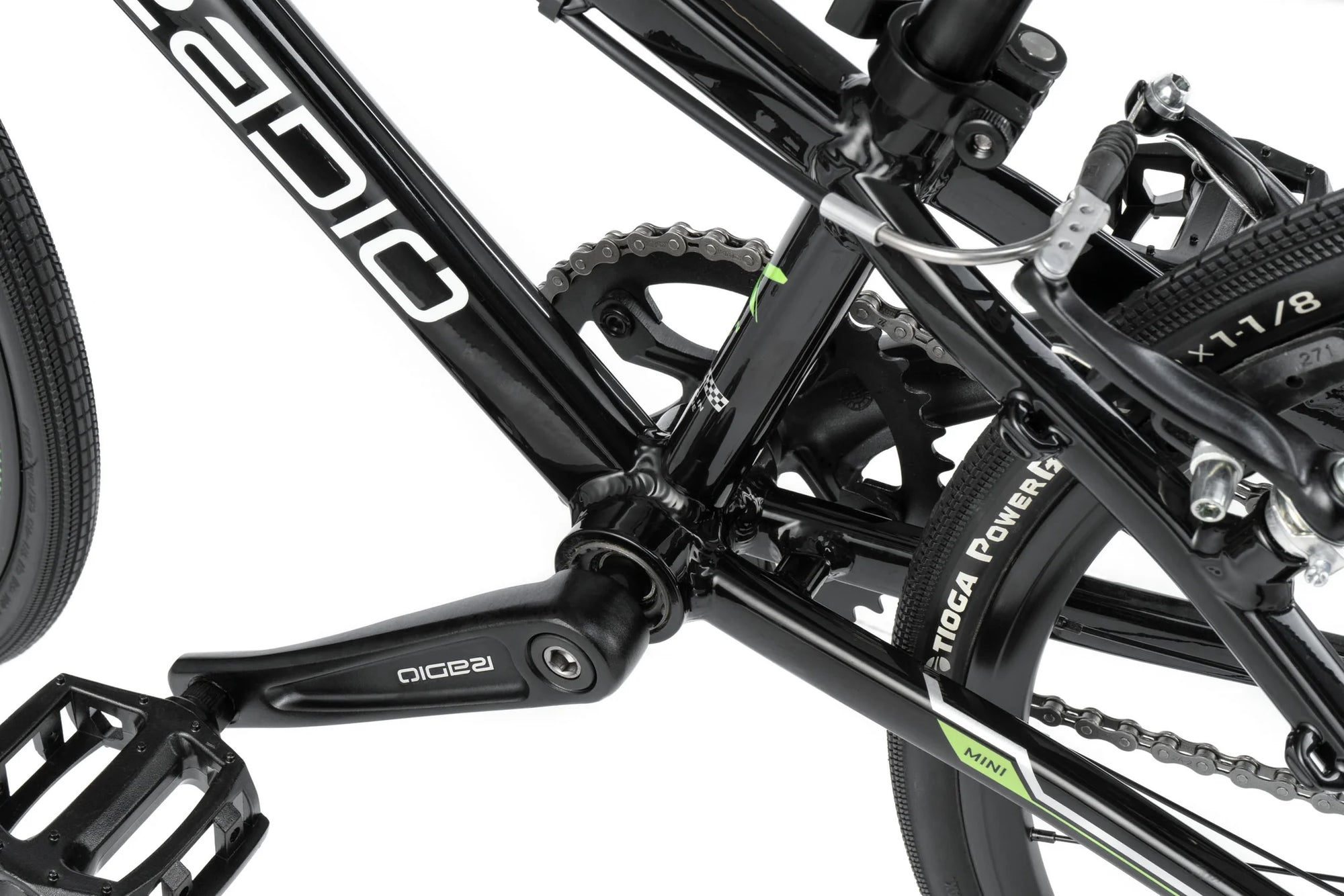 Radio Xenon Mini 20" BMX Race Bike - 17.6"TT - Gloss Black & Green *IN STORE PICK-UP ONLY*