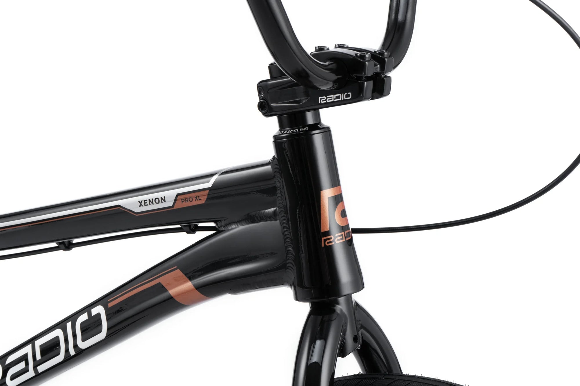 Radio Xenon Pro XL 20" Complete BMX Race Bike - 21.25"TT - Black/Copper