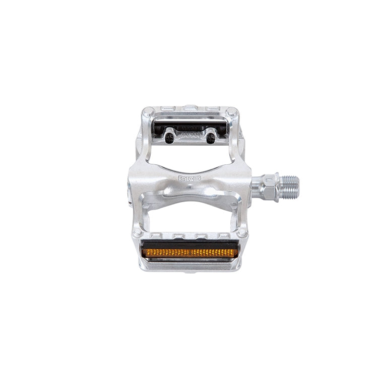 MKS Seahorse Alloy Platform Pedals - 9/16" - Silver
