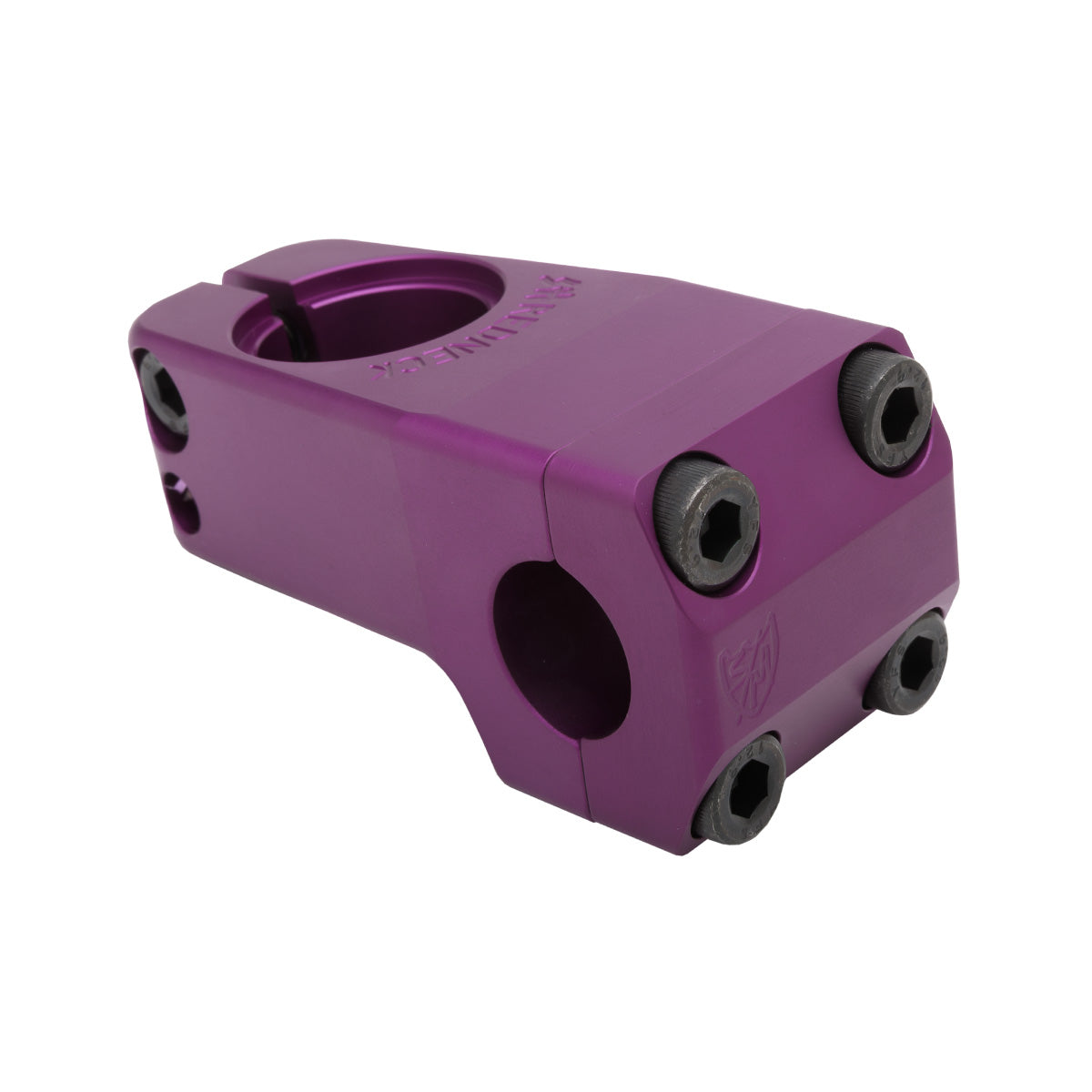 S&M Shredneck Threadless BMX Stem - Front Load - 50mm - Purple - USA Made