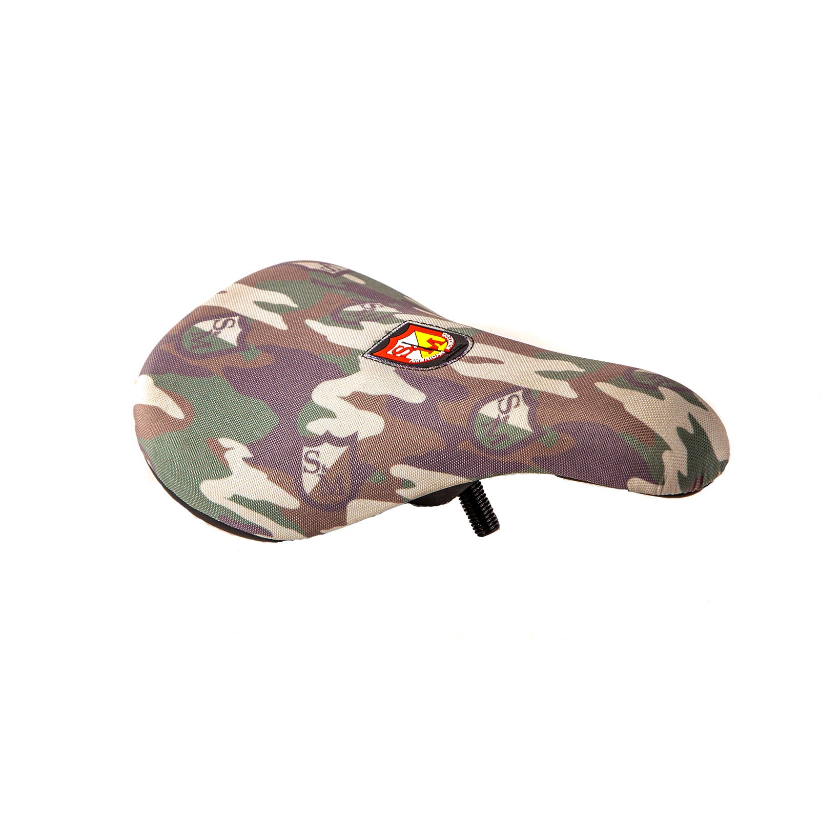 S&M Slim Padded Pivotal BMX Seat - Camo Shield Wrap