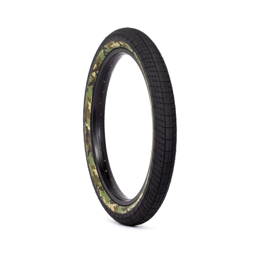20x2.40 Salt Plus Sting BMX Tire - Black w/ Forest Camo Sidewall