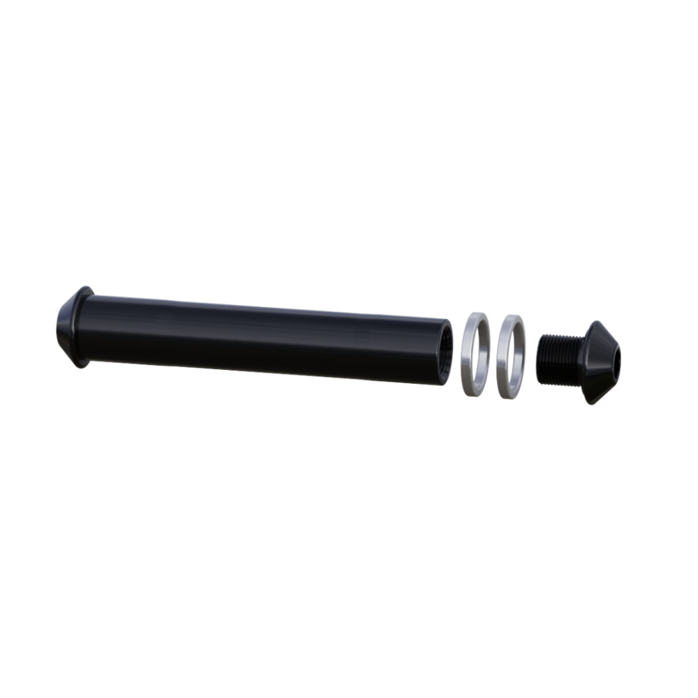 Onyx Racing Products 20mm BMX Thru-bolt Axle - 114mm - Black