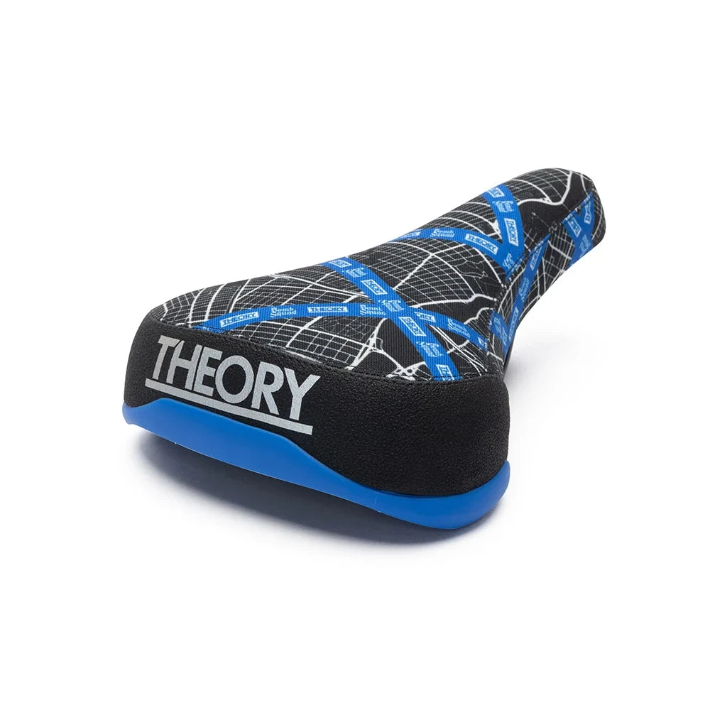 Theory x Bombsquad BMX Railed Seat - Black / Blue