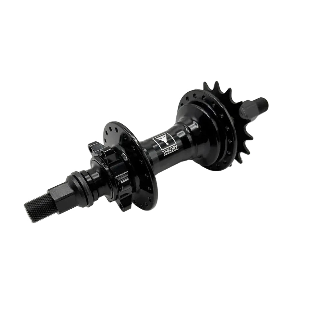 Theory Turnstyle Cassette Disc Rear Hub w/ 16t Cog - 135mm OLD - 14mm - 36H - Black