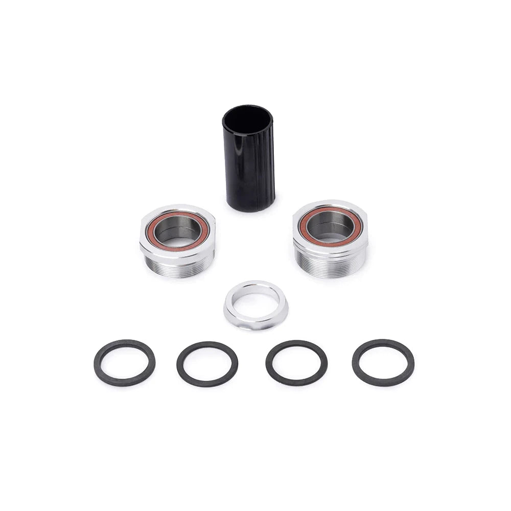 19mm Theory Euro BMX Bottom Bracket Set Silver / C&W Cycle