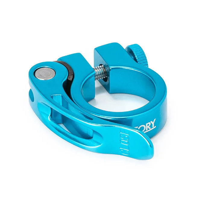 Theory Quickie Quick Release Seat Post Clamp - 34.9mm - Blue