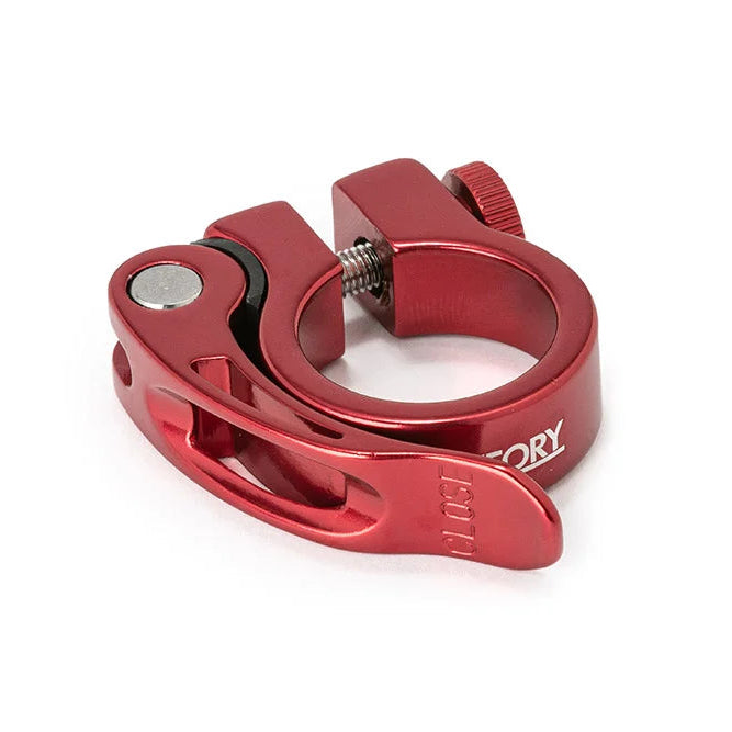Theory Quickie Quick Release Seat Post Clamp - 34.9mm - Red