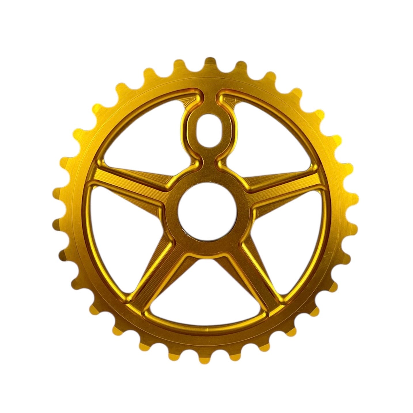 S&M Tuffman 25t BMX Sprocket / Chainwheel - Gold - USA Made