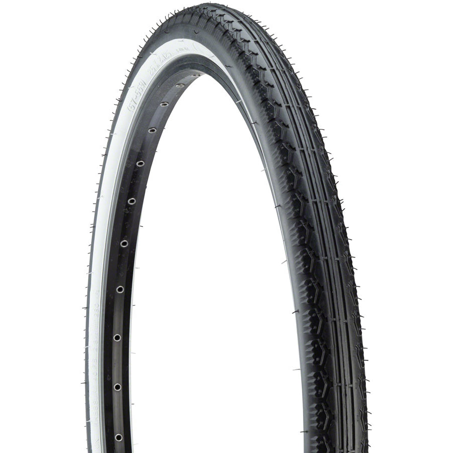 26x2.125 Kenda K130 Cruiser Tread Tire - Black w/ Whitewall