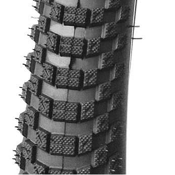20x1.95 Kenda K-1166 BMX/ATB tire - Black w/ Brown Sidewall