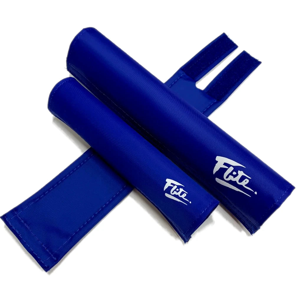 Flite Classic BMX 3 Piece Padset Blue w White Logo USA Made BMXGuru C W Cycle