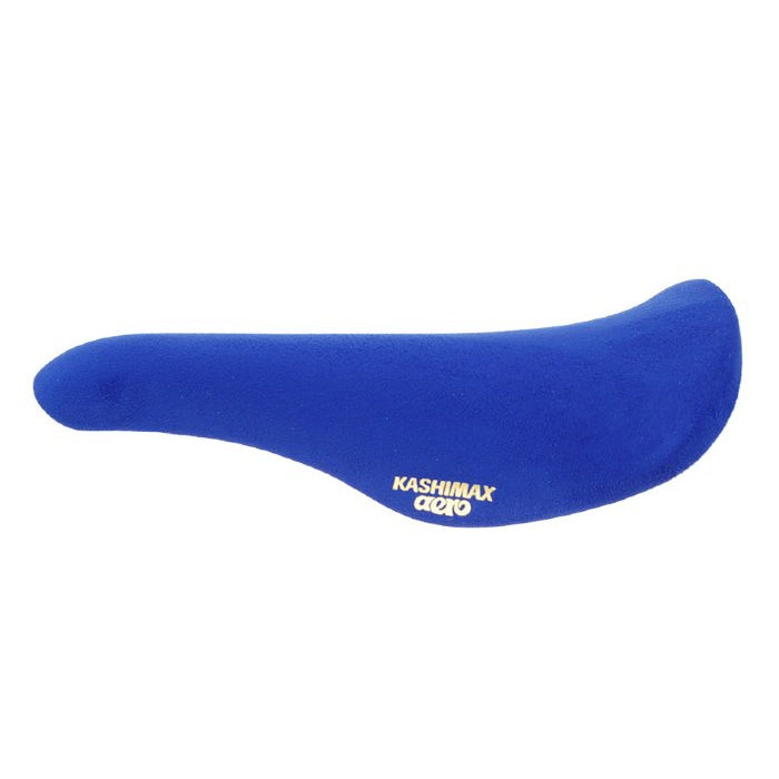 Kashimax AX4A Suede Padded Railed Saddle - Blue - Made in Japan