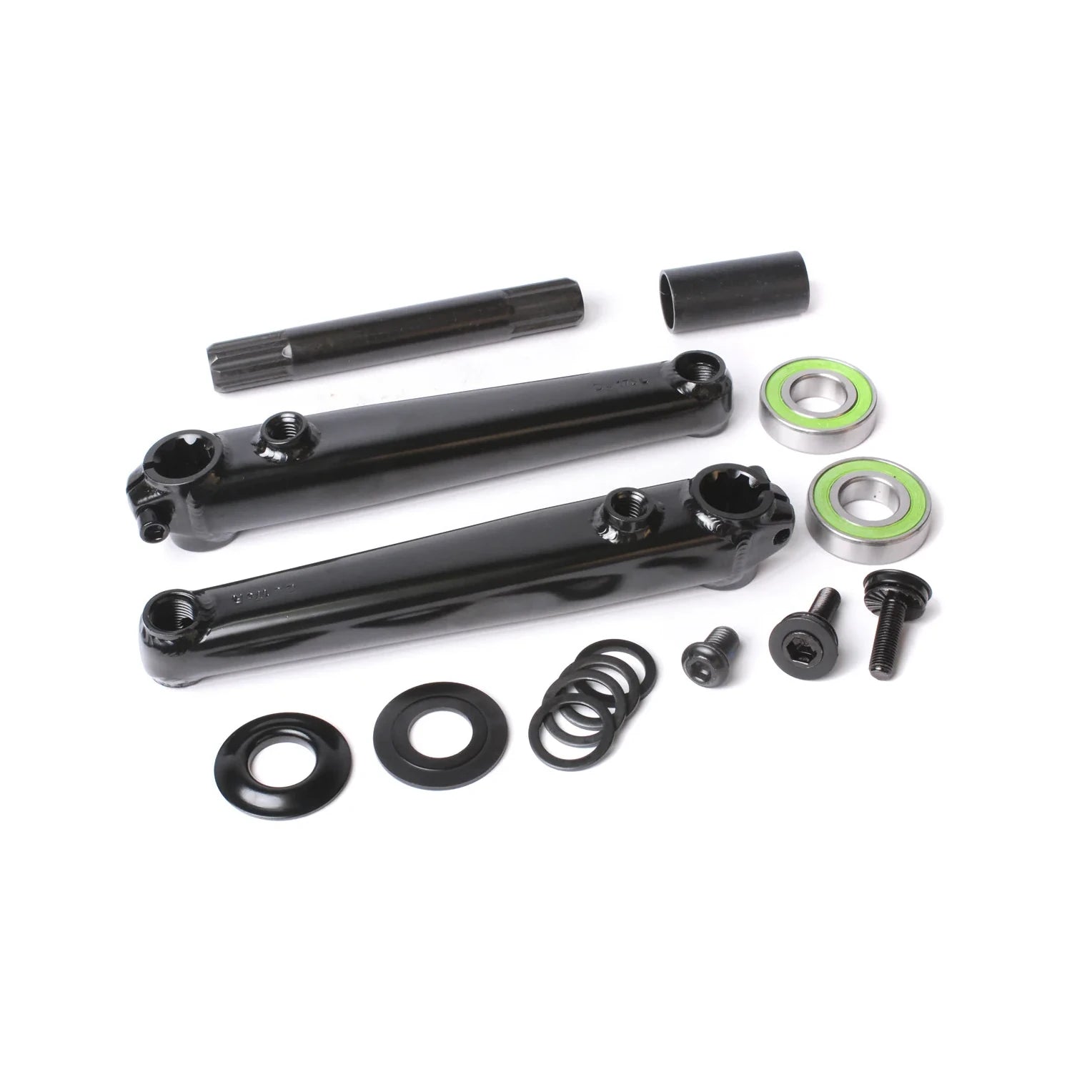 Sunday Saker 3-Piece BMX Crank - 19mm w/ Mid Bottom Bracket - 155mm - Black