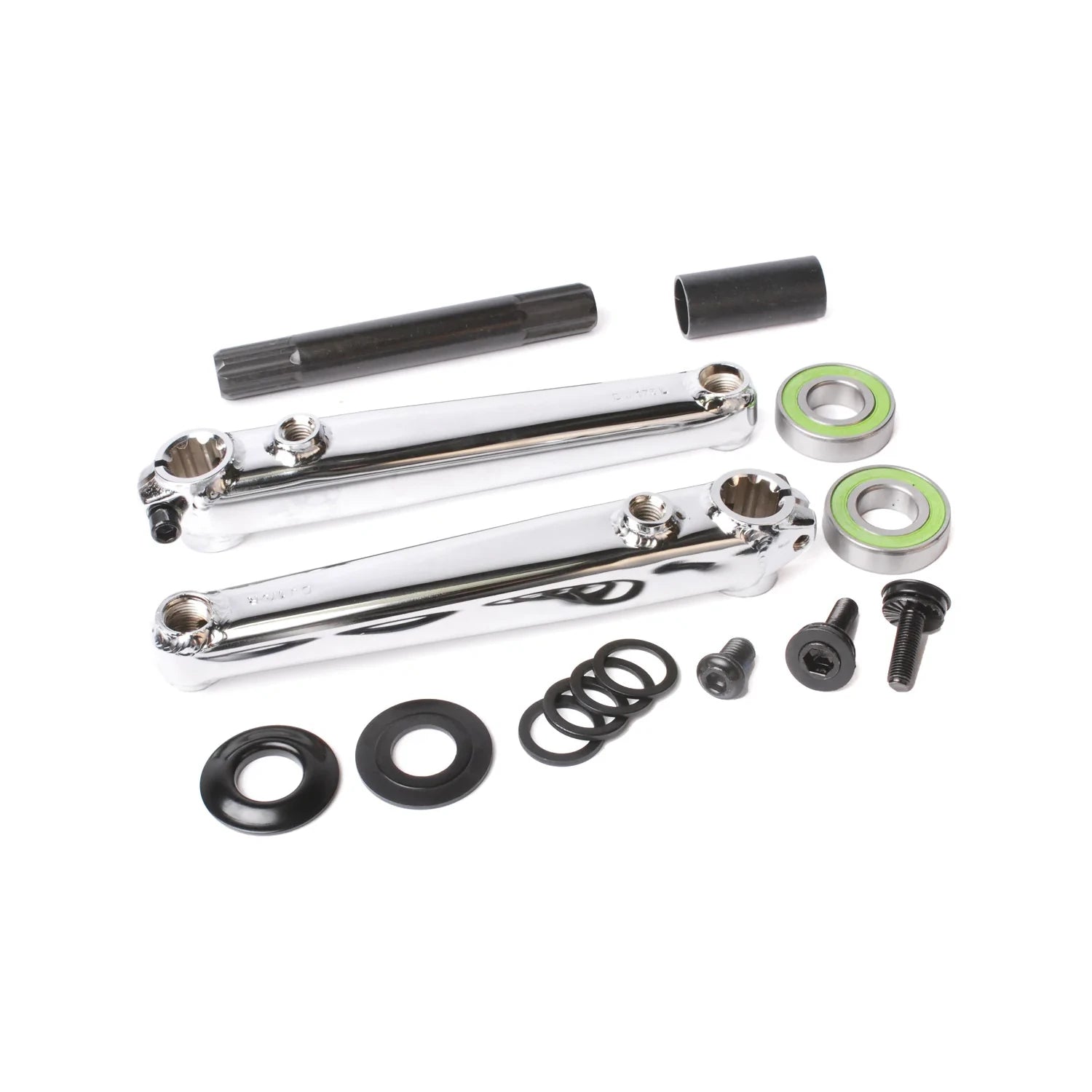 Sunday Saker 3-Piece BMX Crank - 19mm w/ Mid Bottom Bracket - 170mm - Chrome